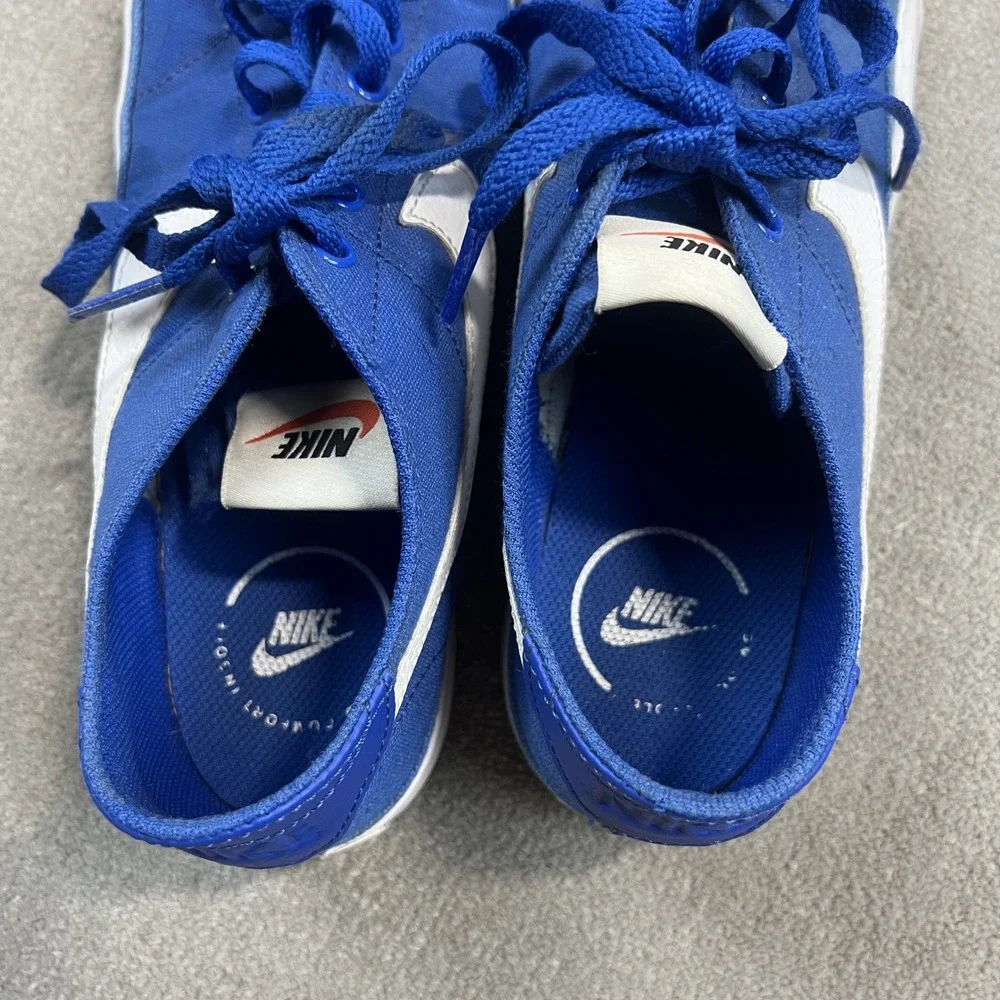 Nike Court Legacy Canvas Mens Blue White Low Top Sneakers CW6539-401 Size 8.5
